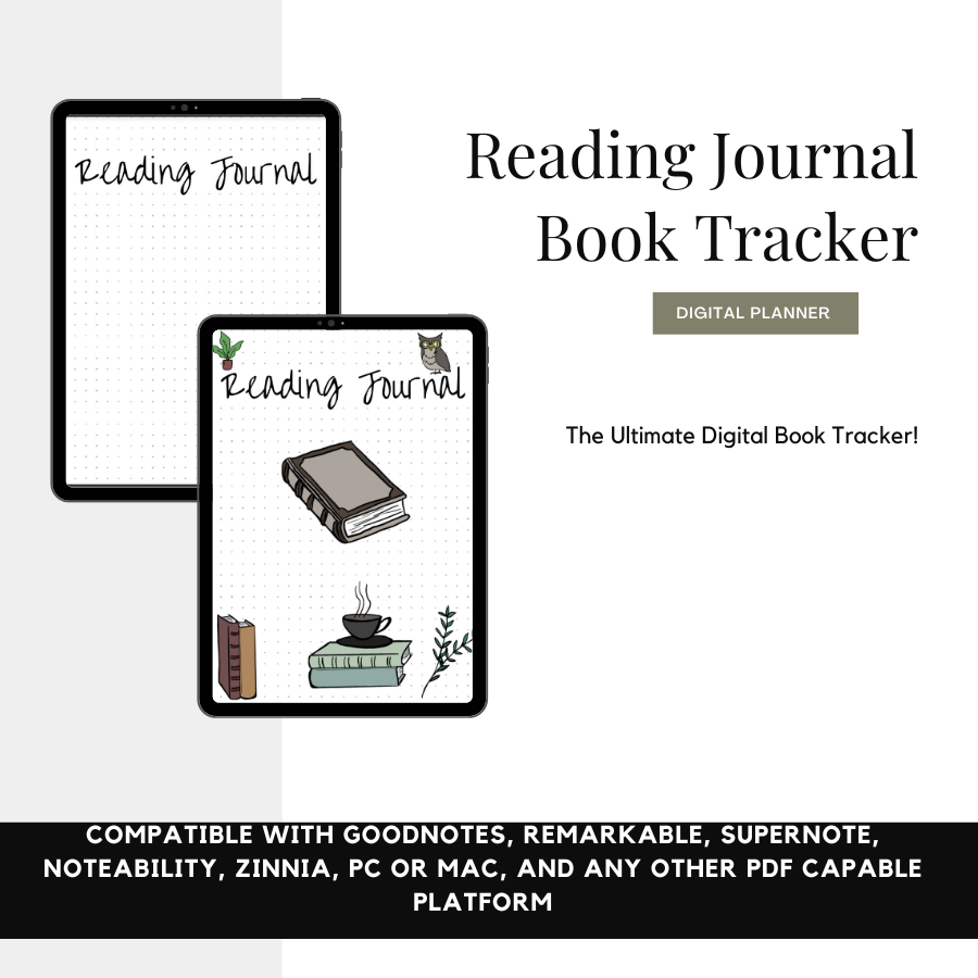 Reading Journal Printable Reading Journal Template, Reading Tracker, Book  Tracker, Reading Insert, Reading Log 